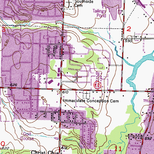 Topographic Map of Sommer's Woodhaven Mobile Home Park, WI