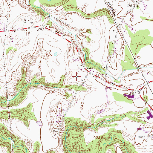 Topographic Map of Saint Paul's United Methodist Church, NY