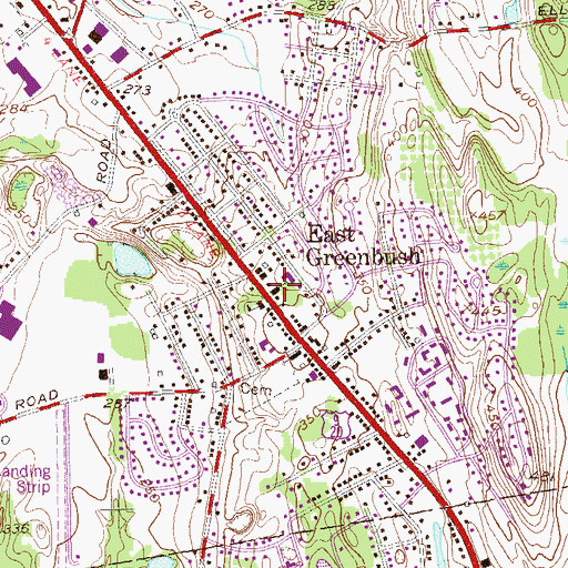 Topographic Map of Holy Spirit Church, NY