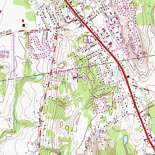 Topographic Map of Love Lutheran Church, NY