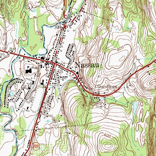 Topographic Map of Grace United Methodist Church, NY