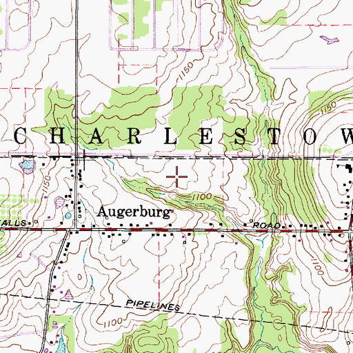 Topographic Map of Maple Del Manor, OH