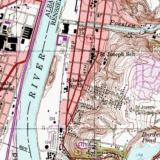 Topographic Map of Blessed Virgin Mary Ukrainian Catholic Church, NY