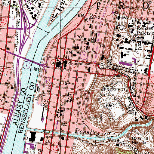 Topographic Map of Saint Ann Maronite Catholic Church, NY