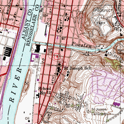 Topographic Map of Saint Nicholas Ukrainian Orthodox Church, NY