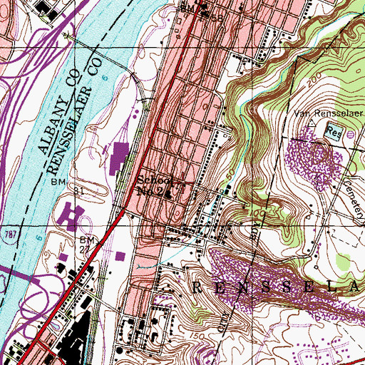Topographic Map of Saint Timothy's Lutheran Church, NY