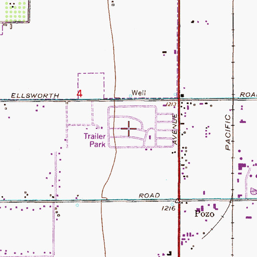 Topographic Map of Sunshine Valley Mobile Home Park, AZ