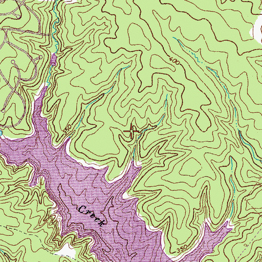 Topographic Map of Fawn Lake Country Club, VA