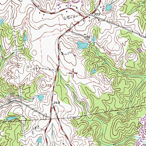 Topographic Map of Shops At Salem Fields Shopping Center, VA