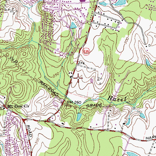 Topographic Map of Shoppes At Salem Run Shopping Center, VA