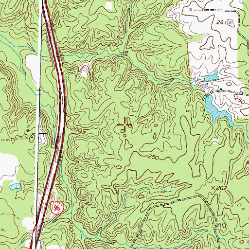 Topographic Map of Ninetyfive Business Park, VA