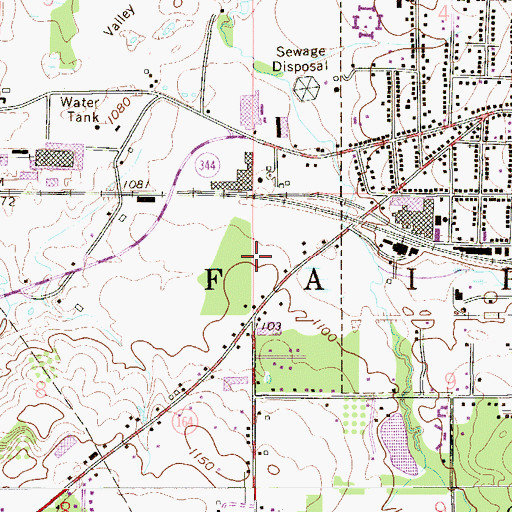 Topographic Map of Southern Terrace Park, OH