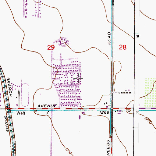 Topographic Map of Suntrails, AZ