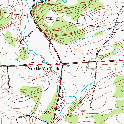 Topographic Map of Babcock Hill Cemetery, NY