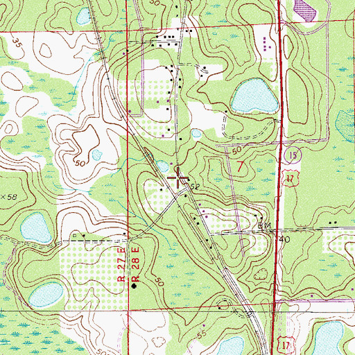 Topographic Map of Keystone Heights Clay Electric Substation, FL