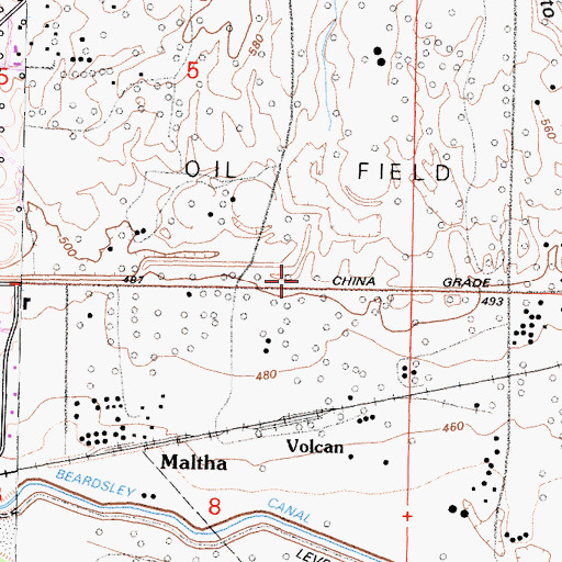 Topographic Map of West Shore Gulch, CA