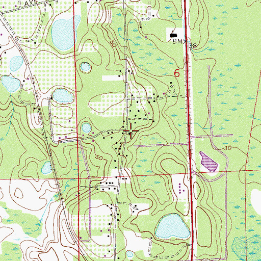 Topographic Map of Triumph of Church and Kingdom of God in Christ, FL
