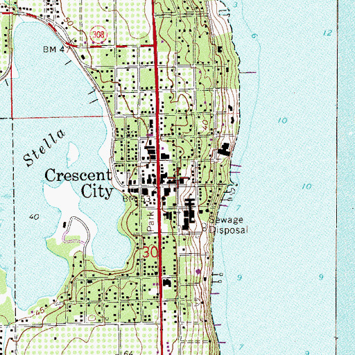 Topographic Map of Iglesia Alianza Cristiana, FL
