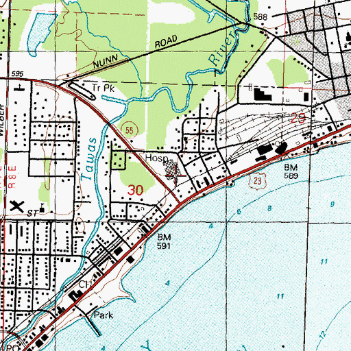 Topographic Map of Saint Joseph Healh System, MI