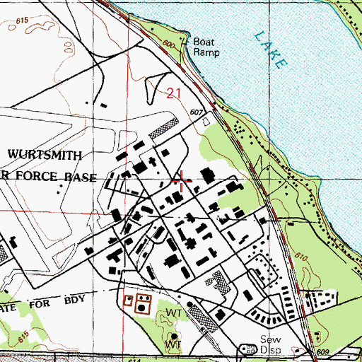 Topographic Map of Grace Community Church, MI