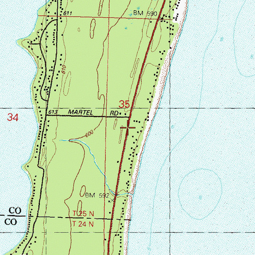 Topographic Map of Church of Jesus Christ of Latter Day Saints, MI