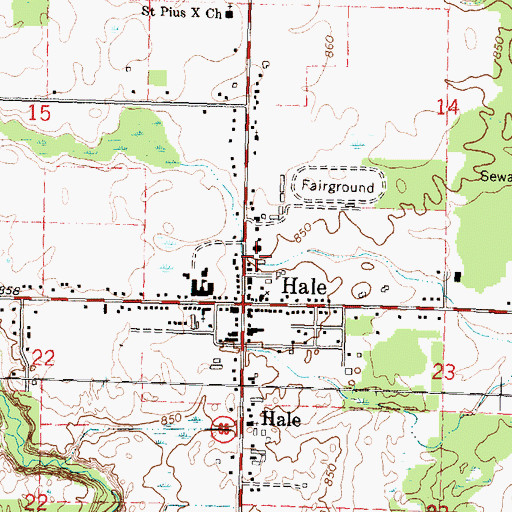 Topographic Map of North Ridge Family Practice Clinic, MI