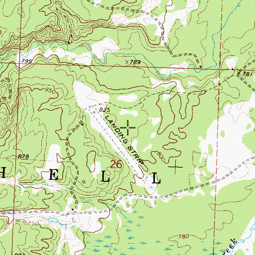 Topographic Map of Hale High School, MI