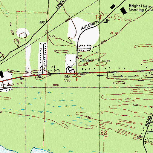Topographic Map of Tawas Area Presbyterian Church, MI