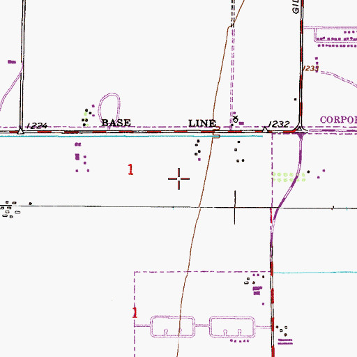 Topographic Map of Sunview, AZ