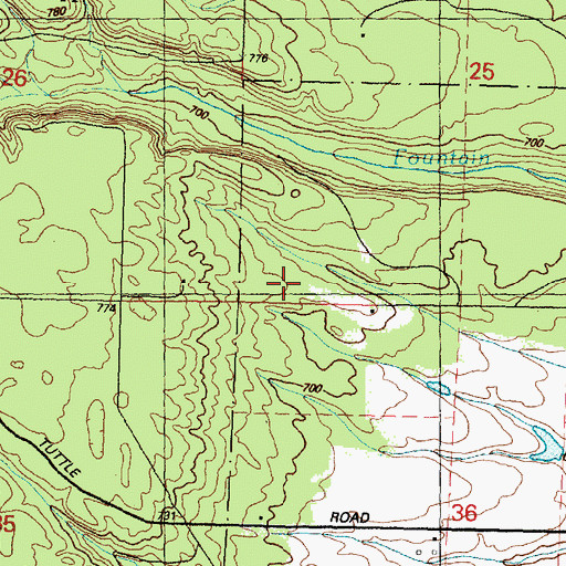 Topographic Map of Red Hawk Golf Club, MI