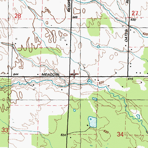 Topographic Map of Vine Post Office (historical), MI