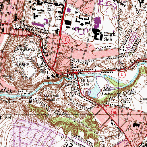 Topographic Map of Mount Ida Community Baptist Church, NY