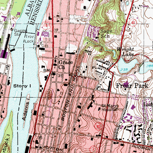 Topographic Map of Holy Serenity Church of God in Christ, NY