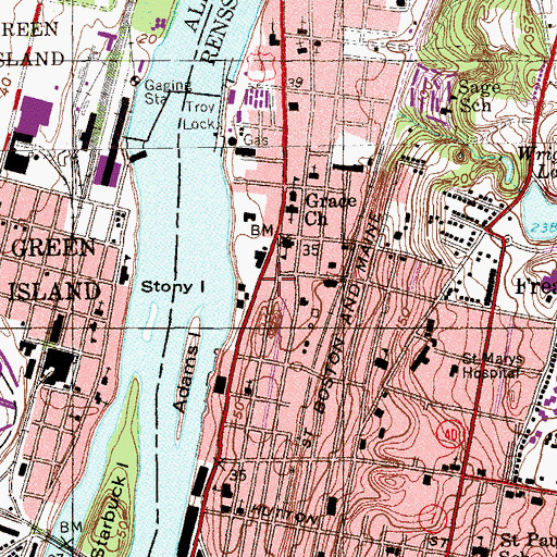 Topographic Map of Progressive Faith Evangelical Ministries, NY
