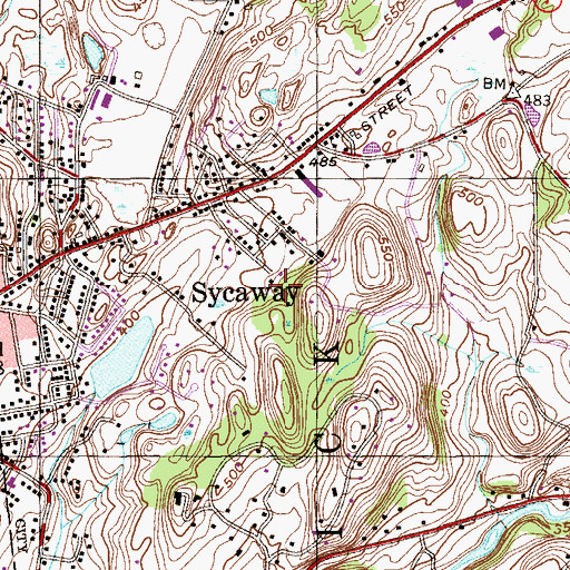 Topographic Map of Redeeming Love Gospel Church, NY