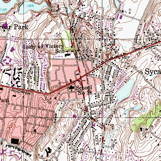Topographic Map of Seventh Day Adventist Church, NY