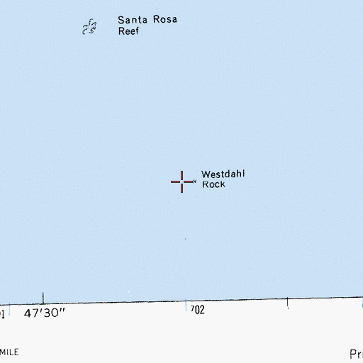 Topographic Map of Westdahi Rock, CA