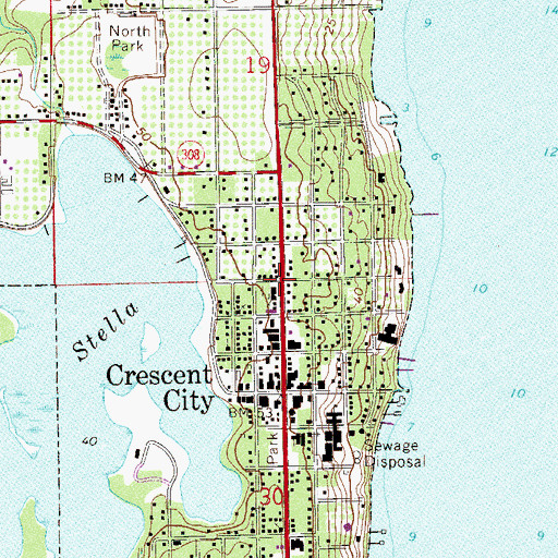 Topographic Map of Episcopal Church of the Holy Comforter, FL
