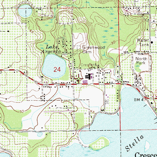 Topographic Map of Pentecostal Full Gospel Crusade Church, FL