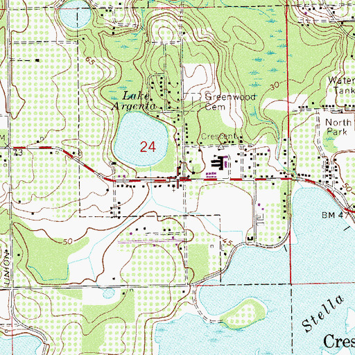 Topographic Map of Church of God by Faith, FL