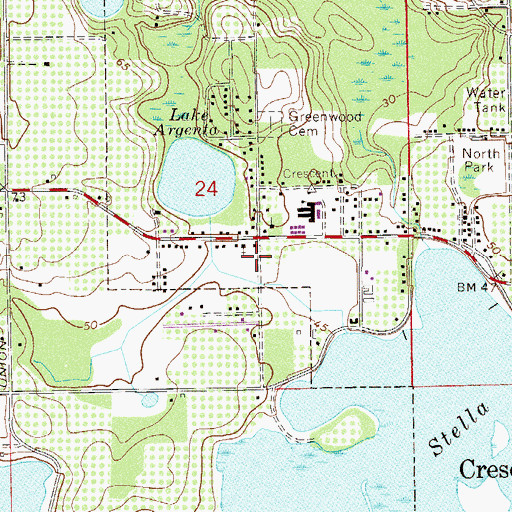 Topographic Map of True Foundation Ministries, FL