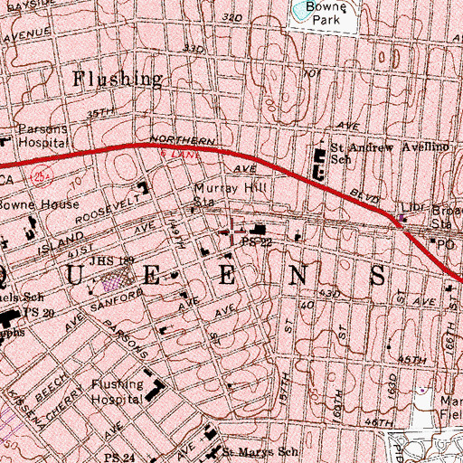 Topographic Map of Immanuel Community Church, NY