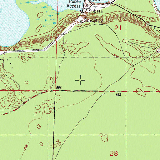 Topographic Map of Five Channels Post Office (historical), MI