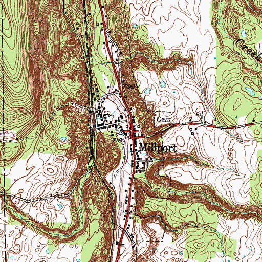 Topographic Map of Bible Speaks Community Church, NY