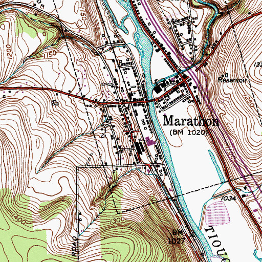 Topographic Map of Saint Stephen's Catholic Church, NY