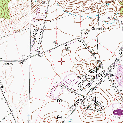 Topographic Map of Retirement Estates, NY