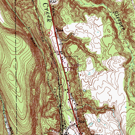 Topographic Map of Brookhaven, NY