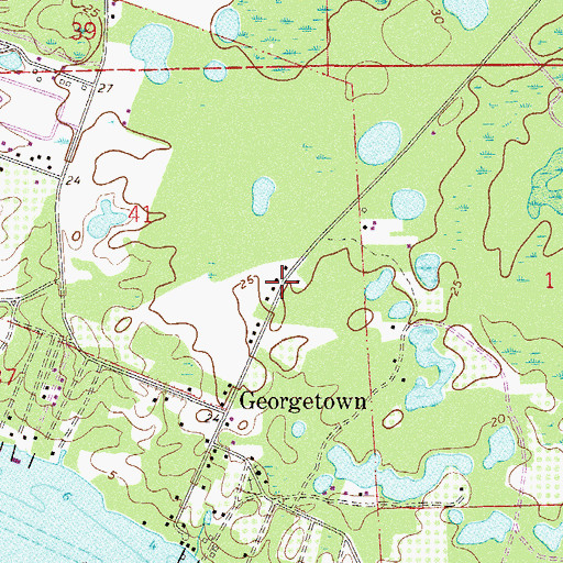 Topographic Map of Pleasant Grove African Methodist Episcopal Church, FL