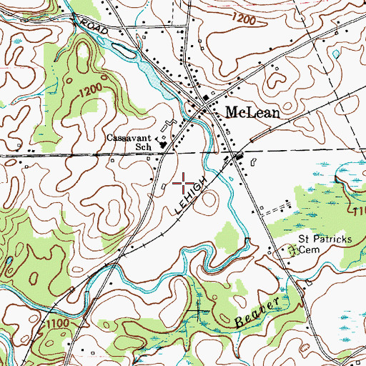 Topographic Map of Country Acres Mobile Home Park, NY