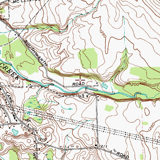 Topographic Map of Pleasant View Mobile Home Park, NY